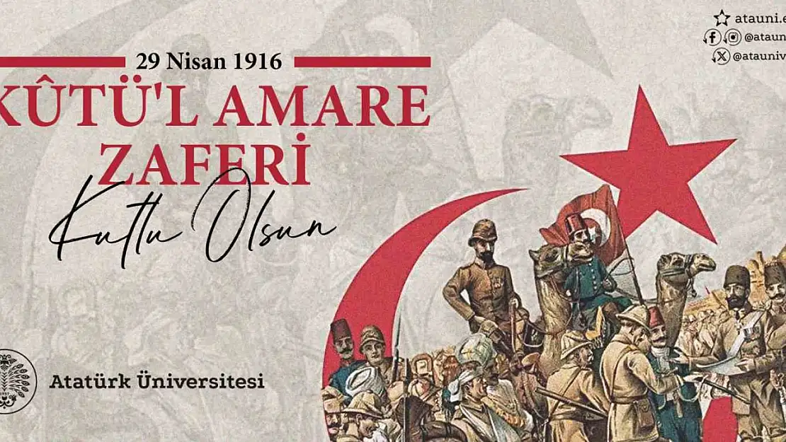 Rektör Hacımüftüoğlu: 'Kûtü'l Amare Zaferi'nin 109. Yıl Dönümünü Kutluyorum'