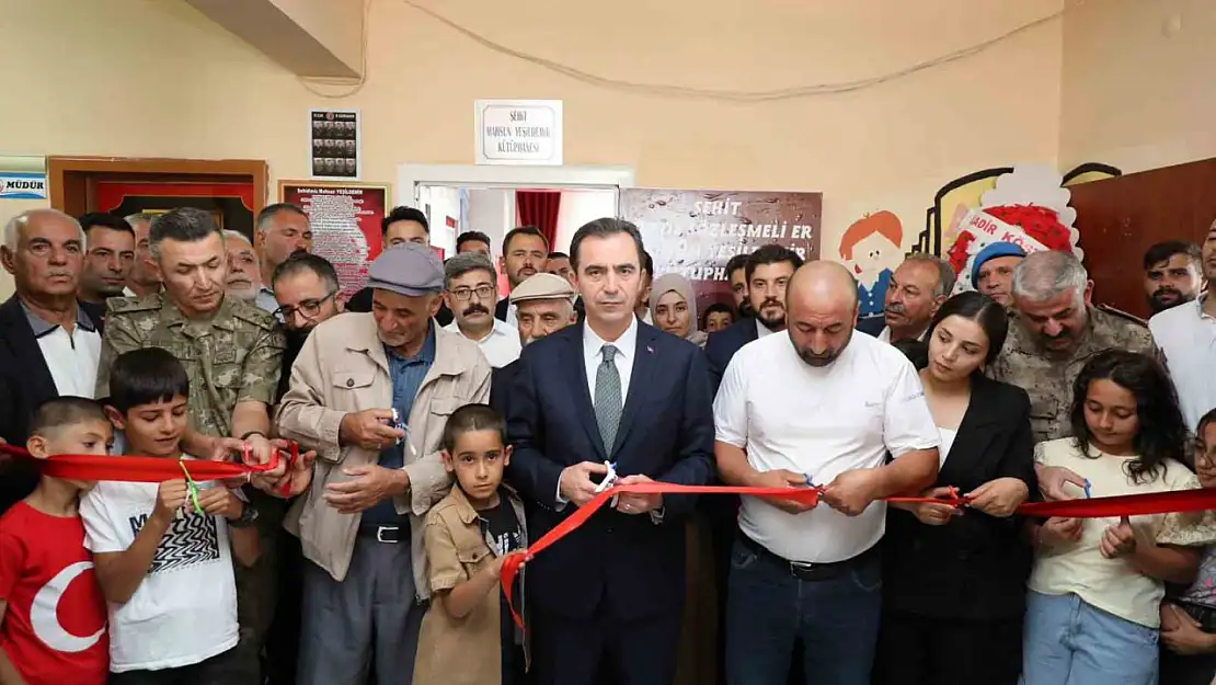 Şehit Piyade Sözleşmeli Er Mahsun Yeşildemir için köyünde kütüphane açıldı