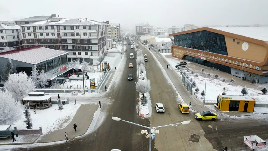 Soğuk hava Ağrı'yı sardı, şehir kırağı ile süslendi