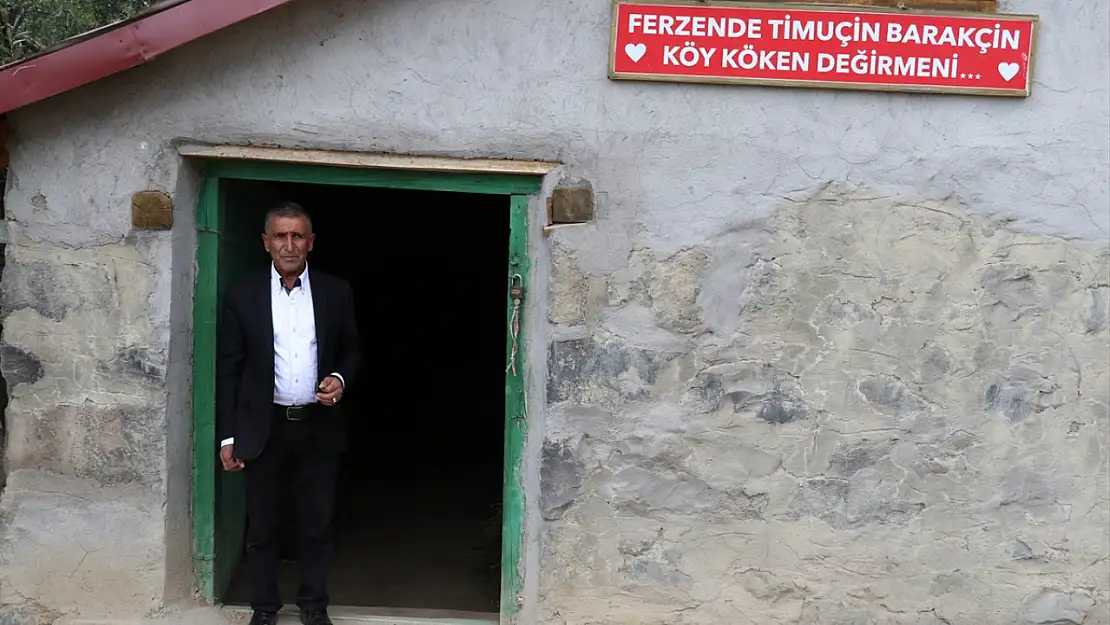 Taşlıçay'da baba yadigârı su değirmeni yeniden hayat buldu