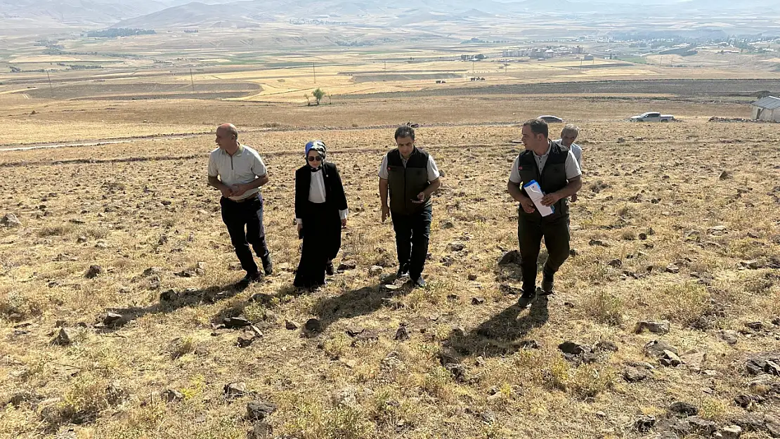 Taşlıçay'da kent ormanı projesi için inceleme çalışmaları başladı