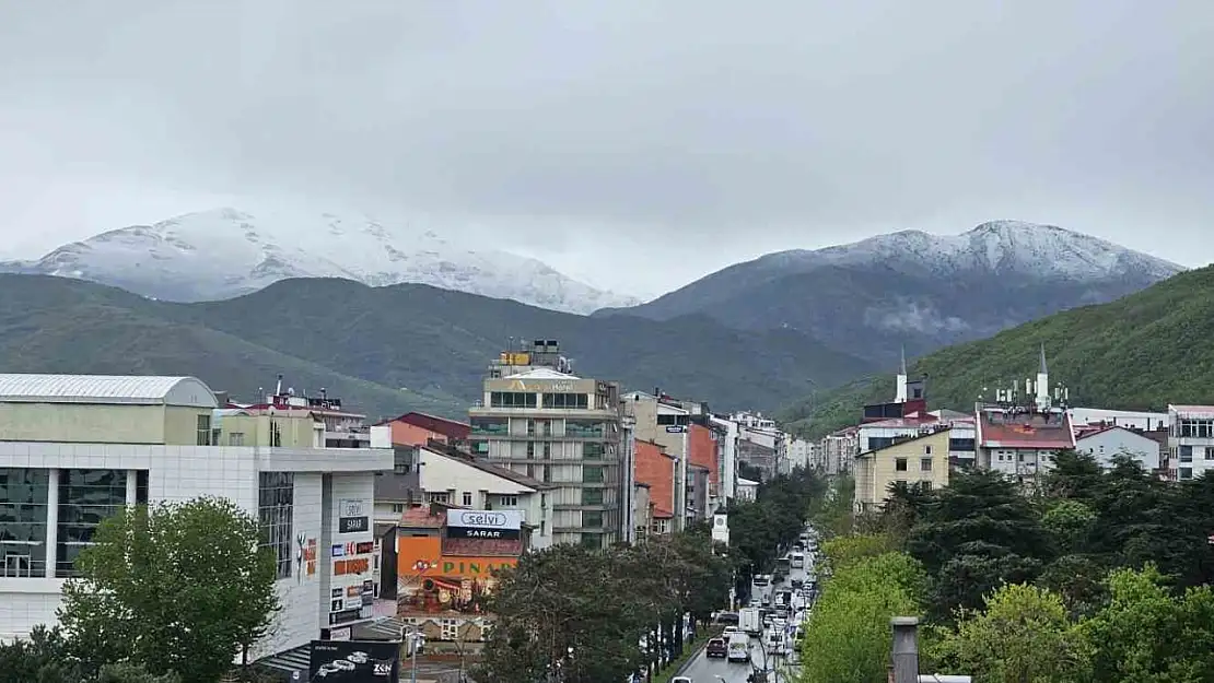 Tatvan'da Mayıs'ta Kar Yağışı Şaşkınlık Yarattı: Nemrut Beyaza Büründü
