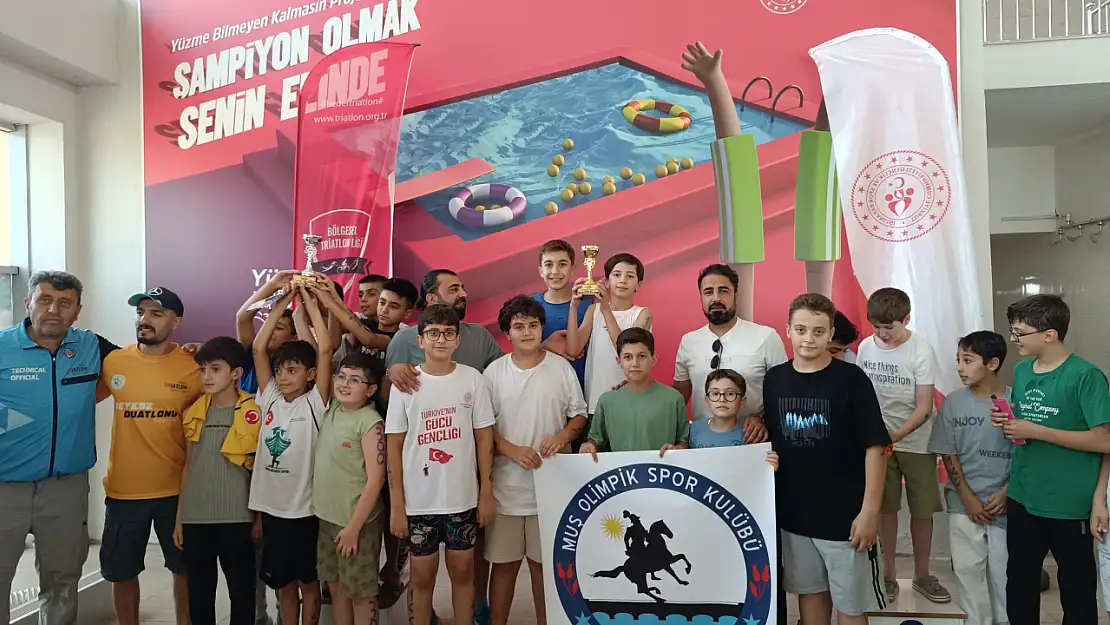 Triatlon Bölge Finalinde Muşlu Sporculardan Büyük Başarı