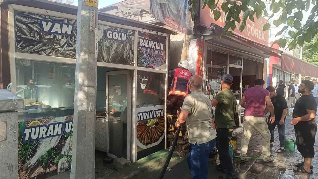 Tuşba'daki yangın hızla kontrol altına alındı, paniğe neden oldu