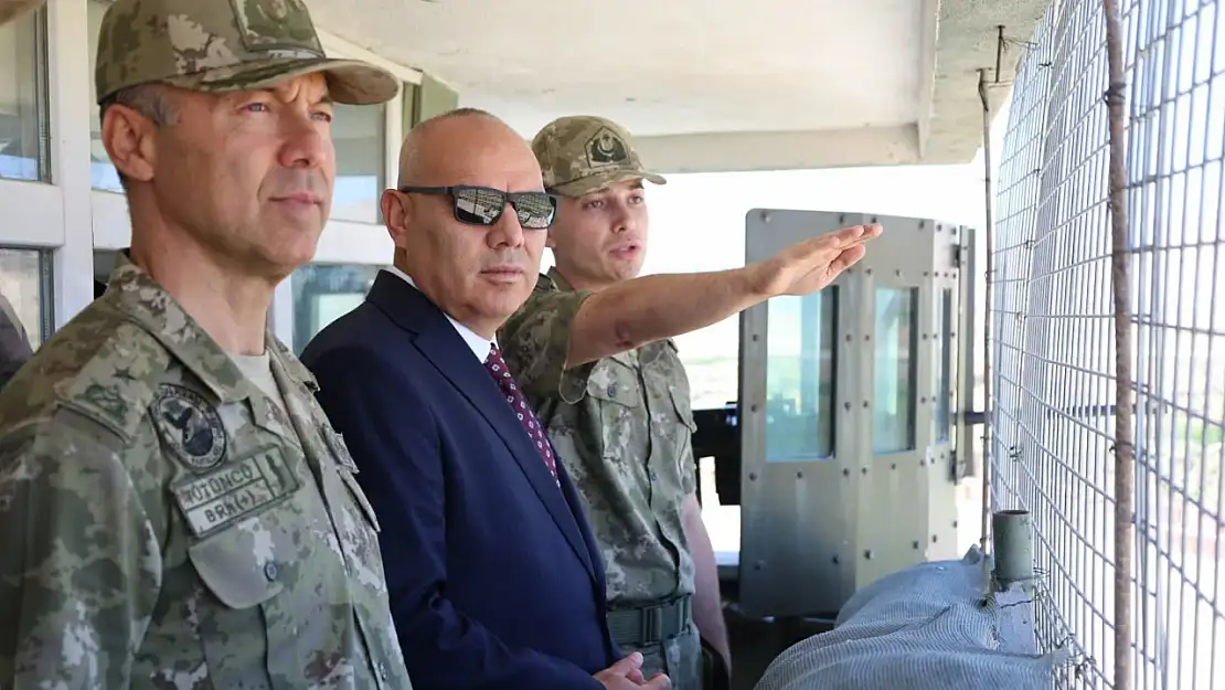 Vali Koç sınır karakolunda yürütülen faaliyetleri inceledi