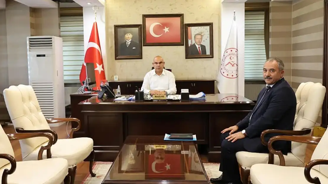 Vali Koç, yeni meteoroloji müdürünü makamında kabul etti