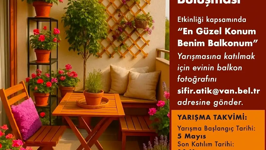 Van'da En Şık Balkon İçin Oylama Süreci Başladı