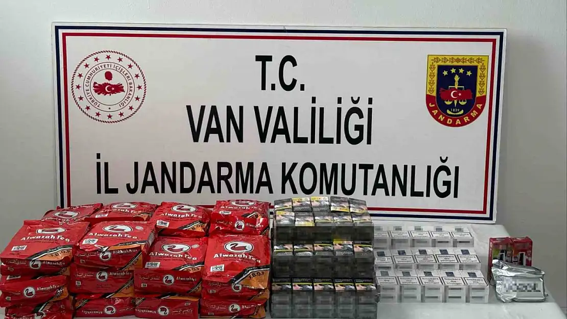 Van'da jandarma operasyonunda gümrük kaçağı malzemeler yakalandı