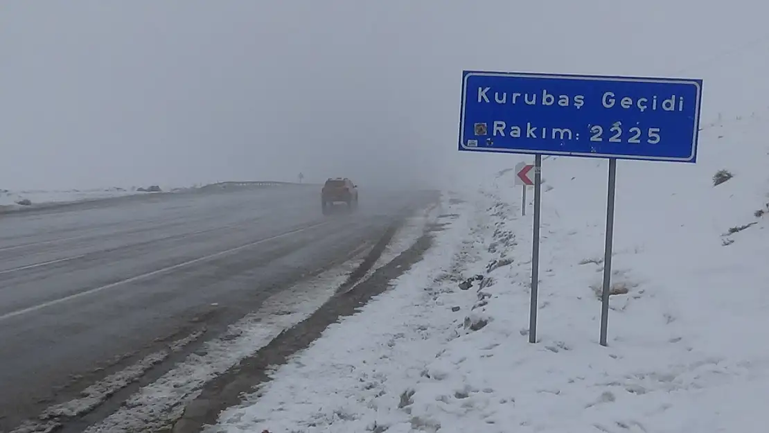 Van'da Kurubaş Geçidi'nde yoğun sis etkili oluyor