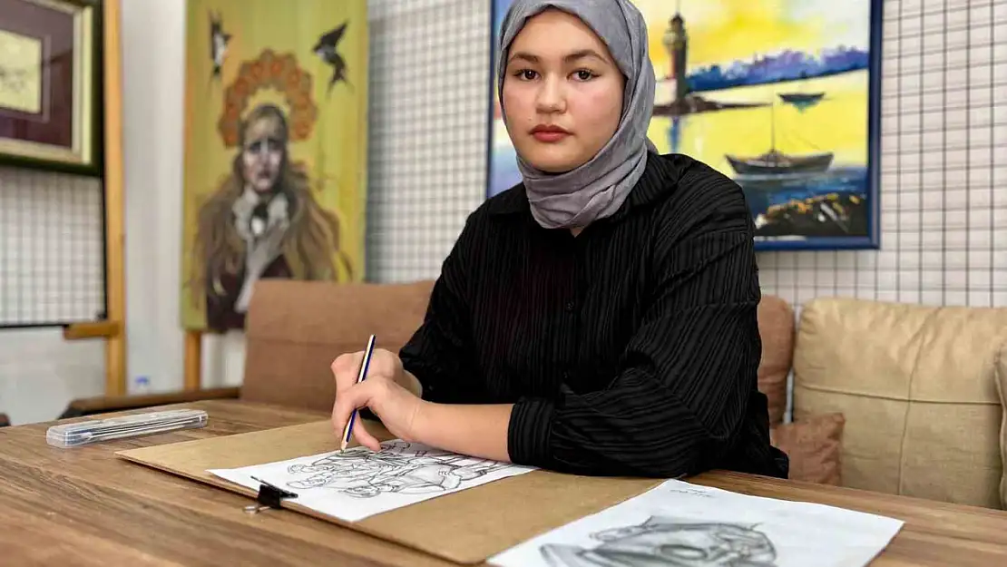 Van'dan Gelen Yetenek: Melek, Engelleri Resim Sanatıyla Aşıyor
