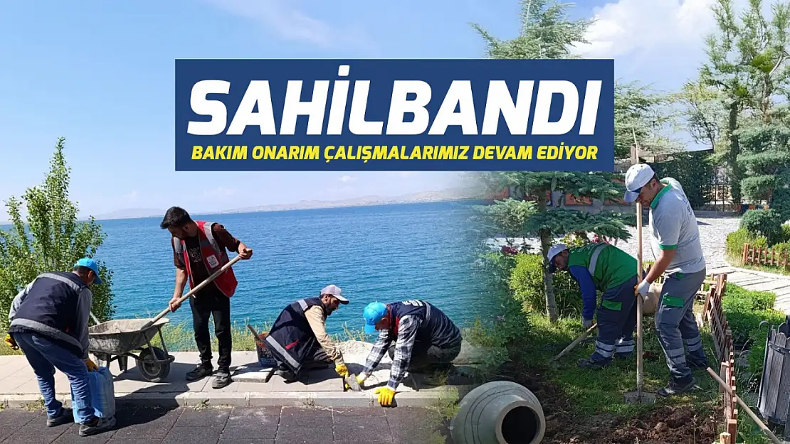 Van Edremit Belediyesi, sahil bandında yaz için kapsamlı düzenlemeler yapıyor