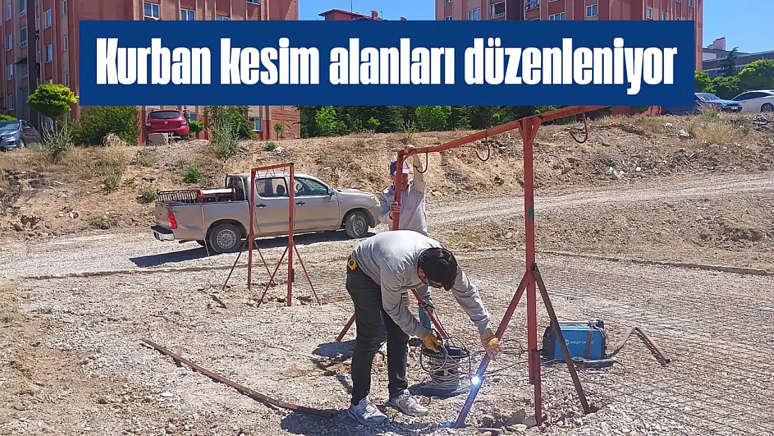 Van Edremit'te Kurban Bayramı için hijyenik kesim alanları hazırlandı