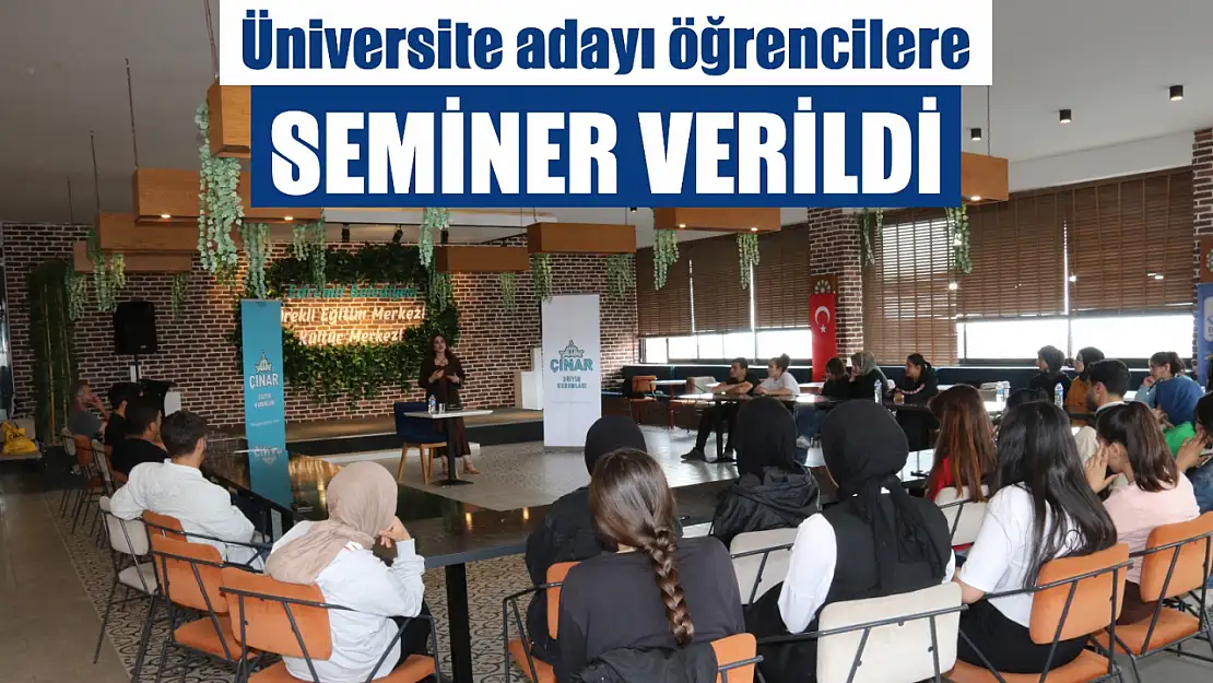Van Edremit'te öğrencilere yönelik motivasyon semineri ile sınav kaygıları azaltılıyor