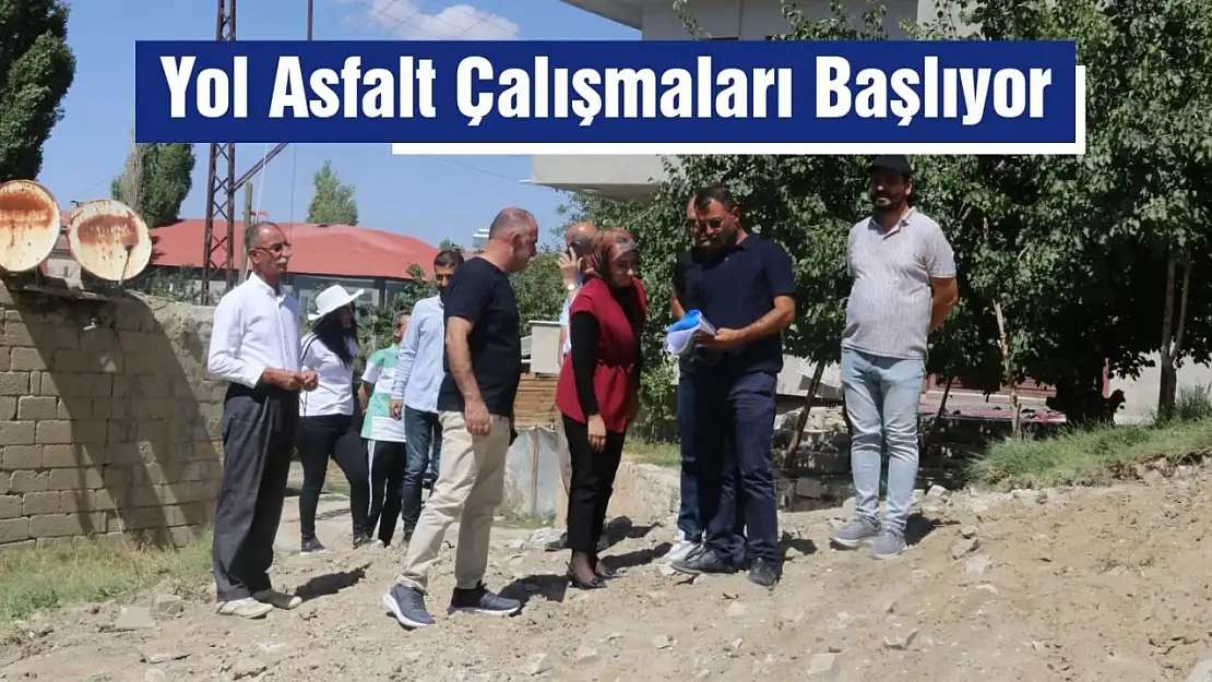 Van Edremit'te Yol Asfalt Çalışmaları Başlıyor
