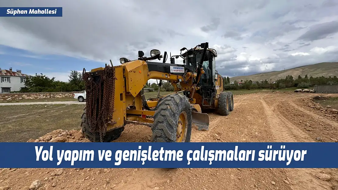 Van Edremit'te yol yapım çalışmaları hız kesmeden devam ediyor, yerel halk memnun!