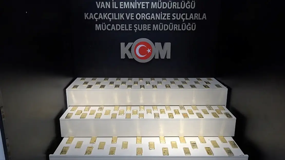 Van Polisi 2024'te 277 kilogram külçe altın ele geçirdi