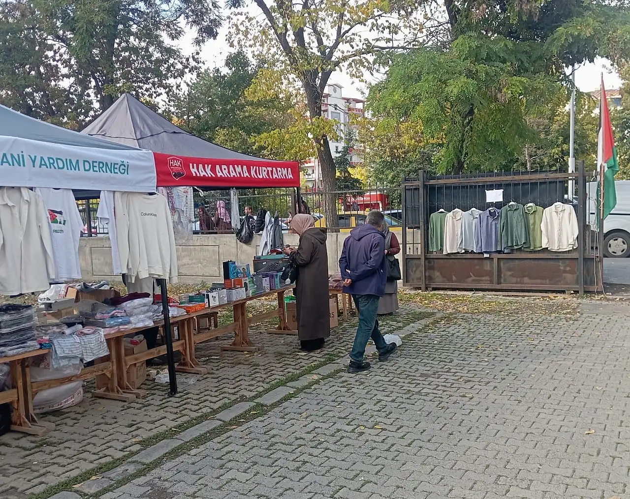 Ağrı'da Gazze için iki gün sürecek yardım kermesi kuruldu