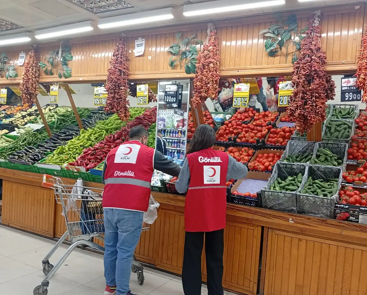 Ağrı'da yalnız yaşayan yaşlıların kapısını Kızılay çaldı