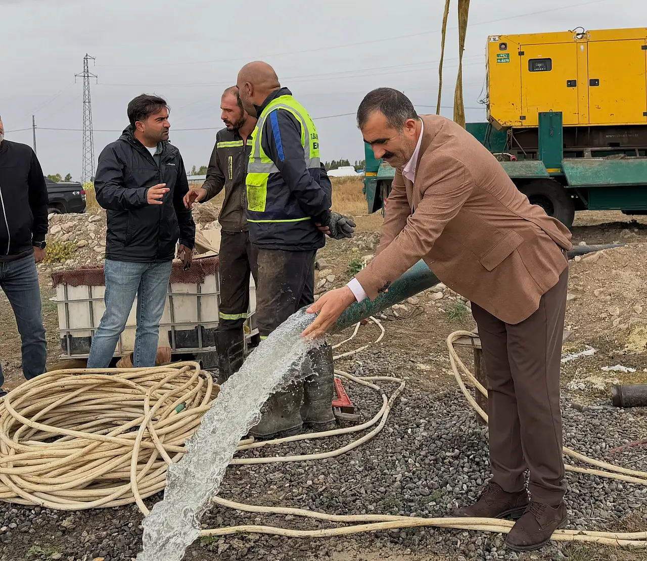 Taşlıçay'da saniyede 20 litre su sağlayacak yeni kaynak bulundu