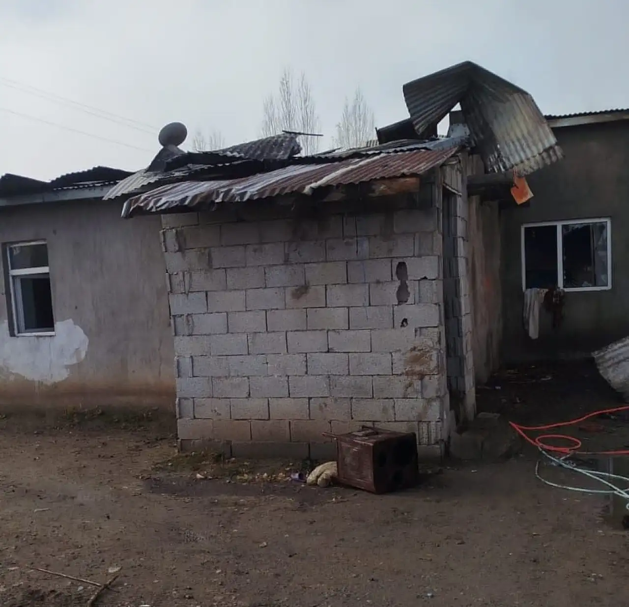 Ağrı'da kazan patlaması mahallede paniğe neden oldu