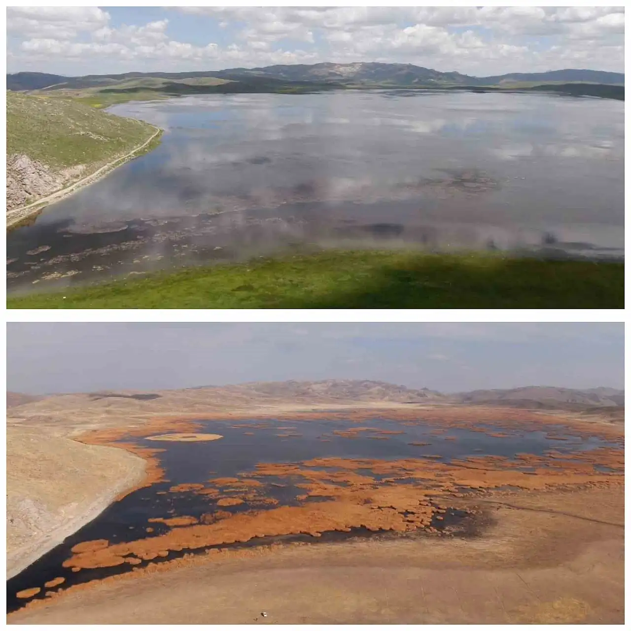 Küresel ısınma, Van'daki tarihi Keşiş Gölü'nü kuruma tehlikesiyle karşı karşıya bıraktı