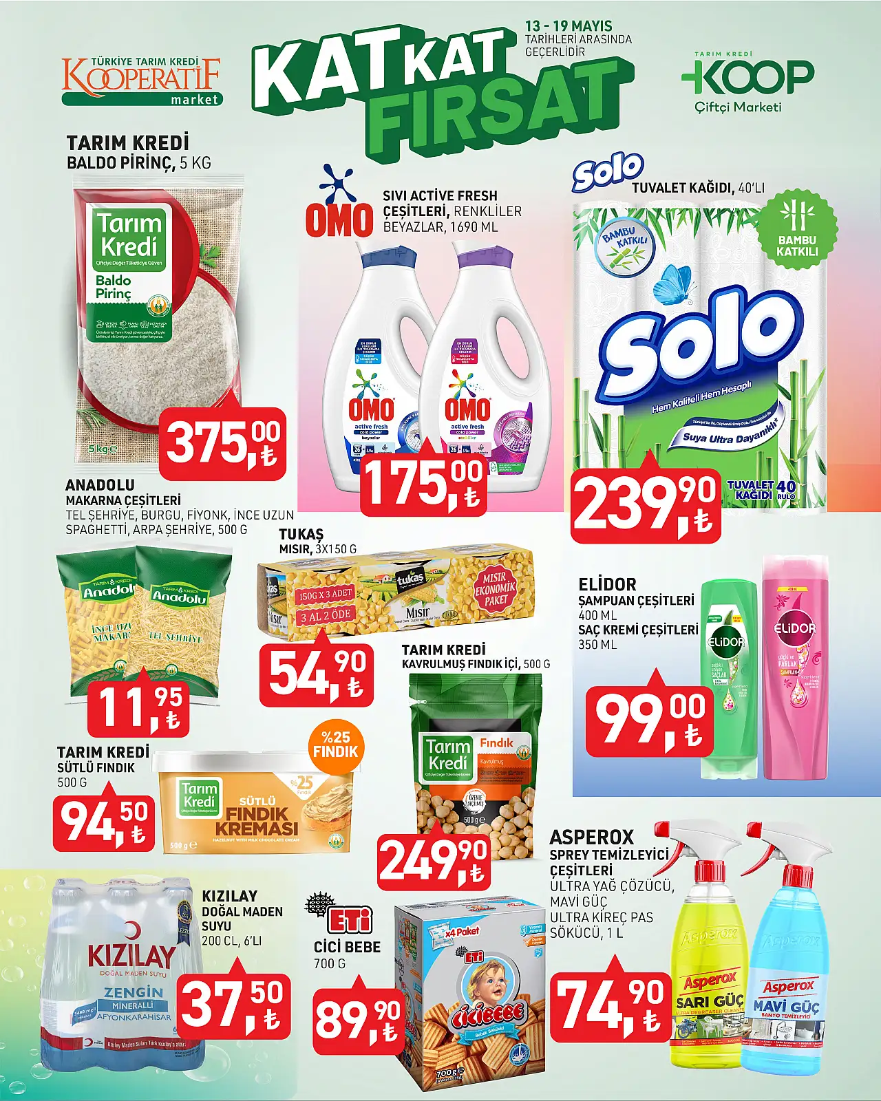 Tarım Kredi Market 13-19 Mayıs 2025 Aktüel Kataloğu Patladı! İndirim Bombası Ortalığı Salladı!