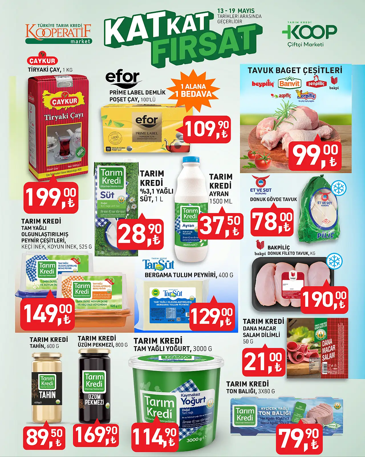 Tarım Kredi Market 13-19 Mayıs 2025 Aktüel Kataloğu Patladı! İndirim Bombası Ortalığı Salladı!
