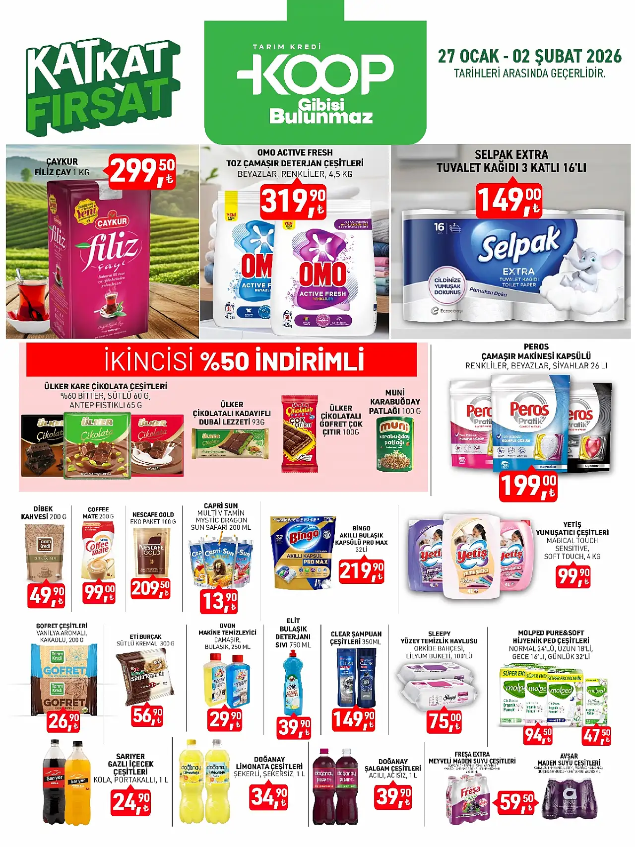 Poşetleri Hazırlayın, Stoklar Sınırlı! Tarım Kredi KOOP'ta 'Kat Kat Fırsat' Başladı