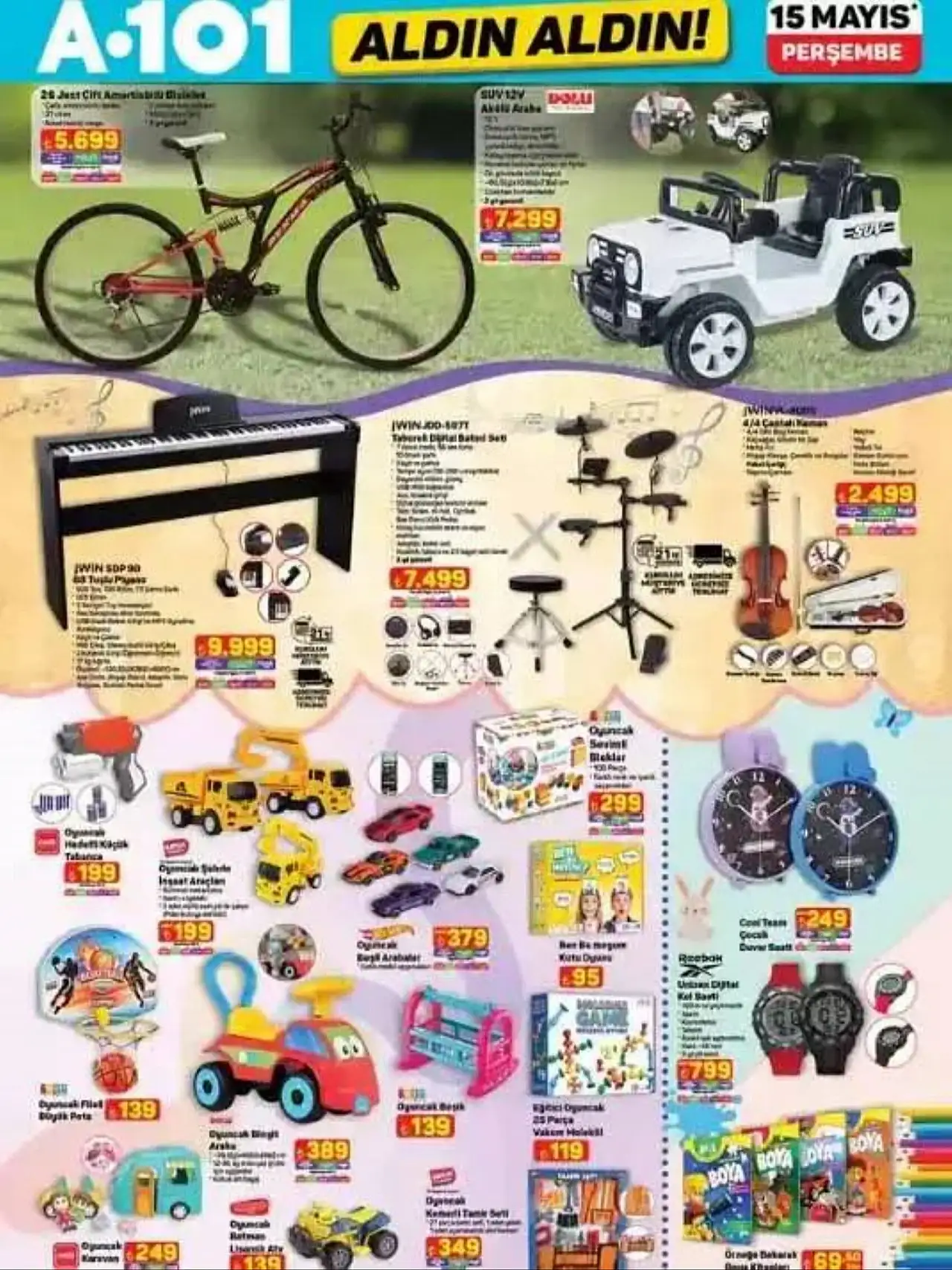 PİYANO ÇAL, BATERİYE VUR, SUYU ŞELALE GİBİ AKIT! A101 15 MAYIS'TA MARKET DEĞİL SAHNEYE DÖNÜŞÜYOR!