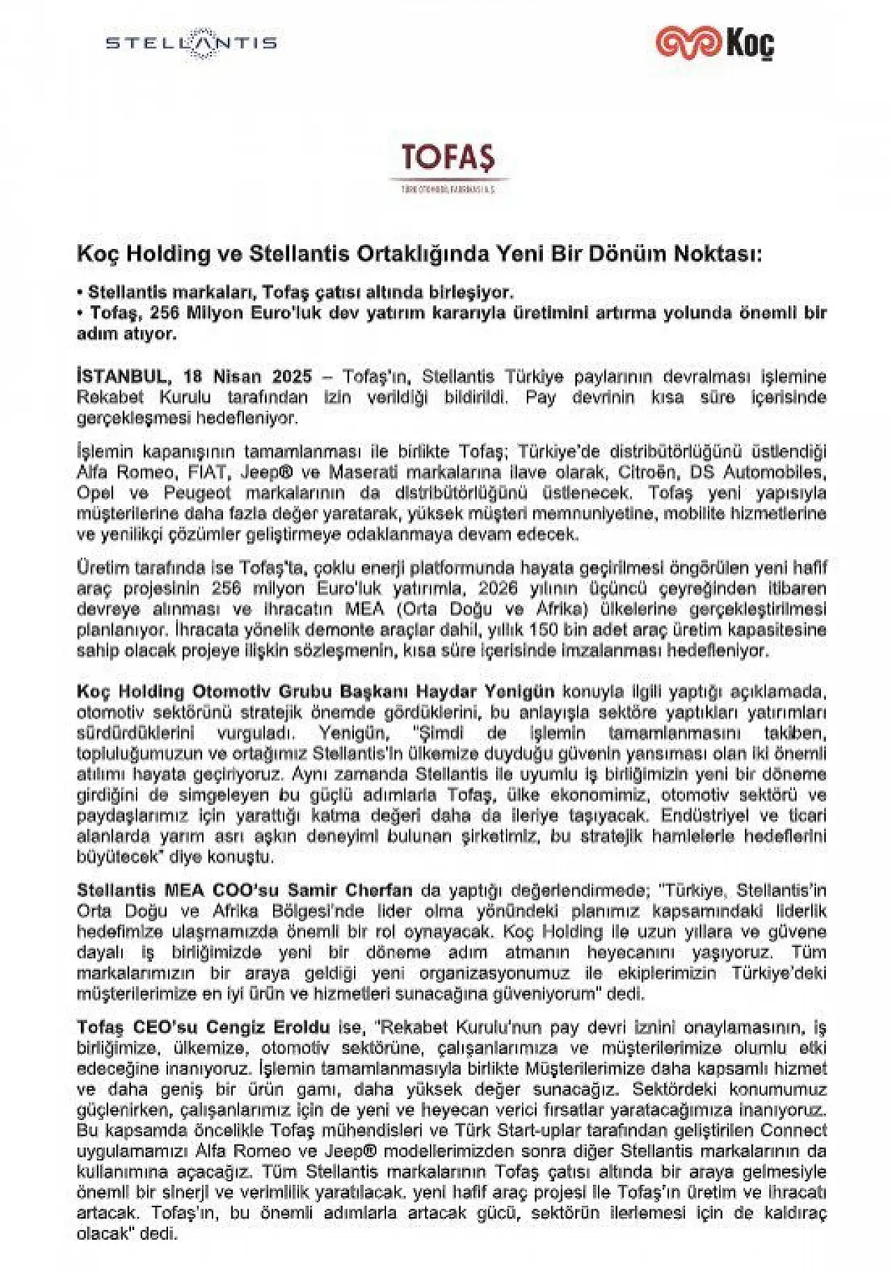 Tofaş Açıkladı: Fiat Doblo Türkiye'ye Geri Dönüyor