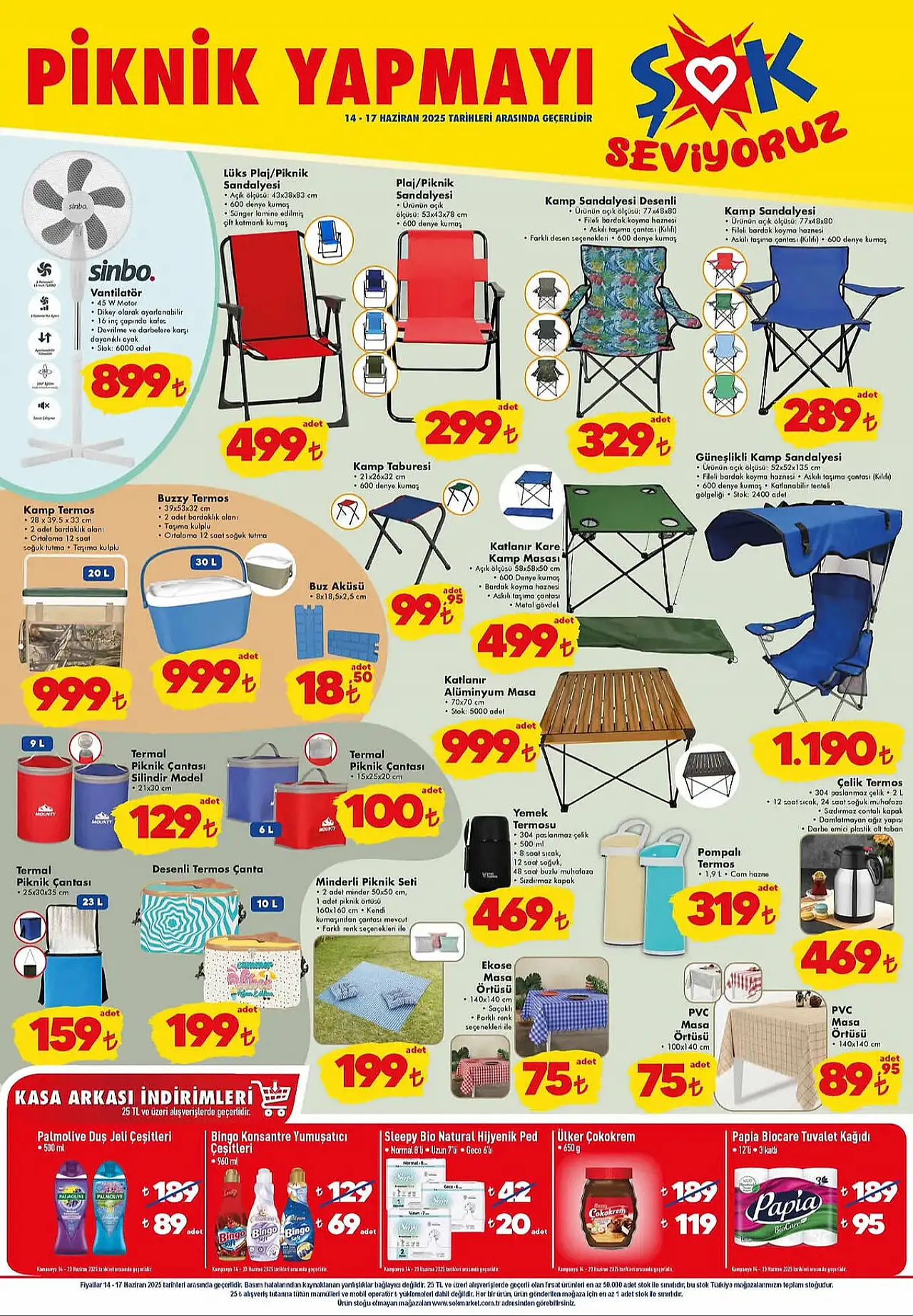 14 HAZİRAN ŞOK AKTÜEL KATALOĞU AÇIKLANDI: KAMP SANDALYESİ, TERMOS, MASA VE DAHA FAZLASI FİYATLARI YERLE BİR EDİYOR!