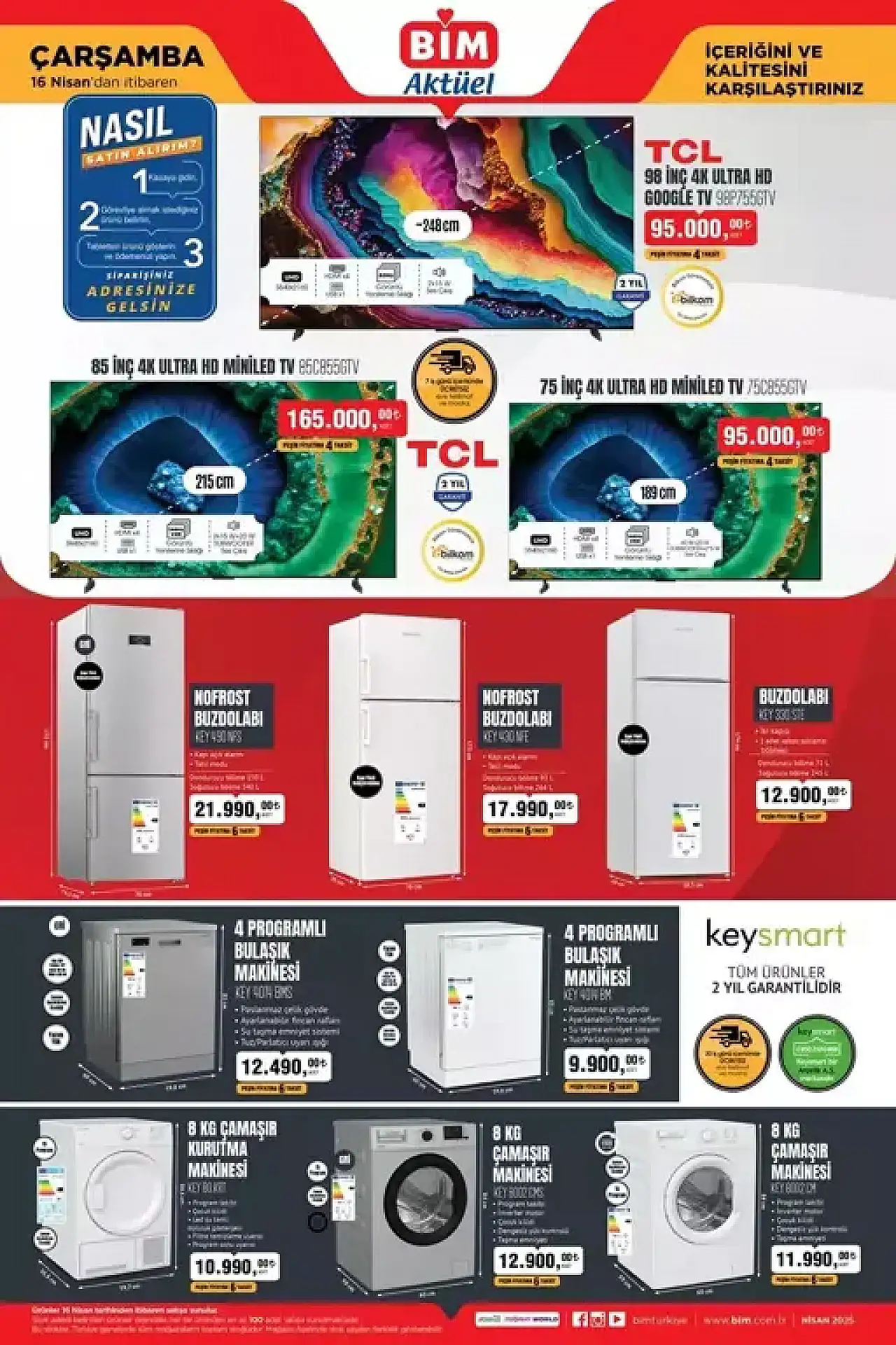 BİM'den Yeni Ürün Yağmuru: 15-16-18 Nisan Kataloğu Yayınlandı!