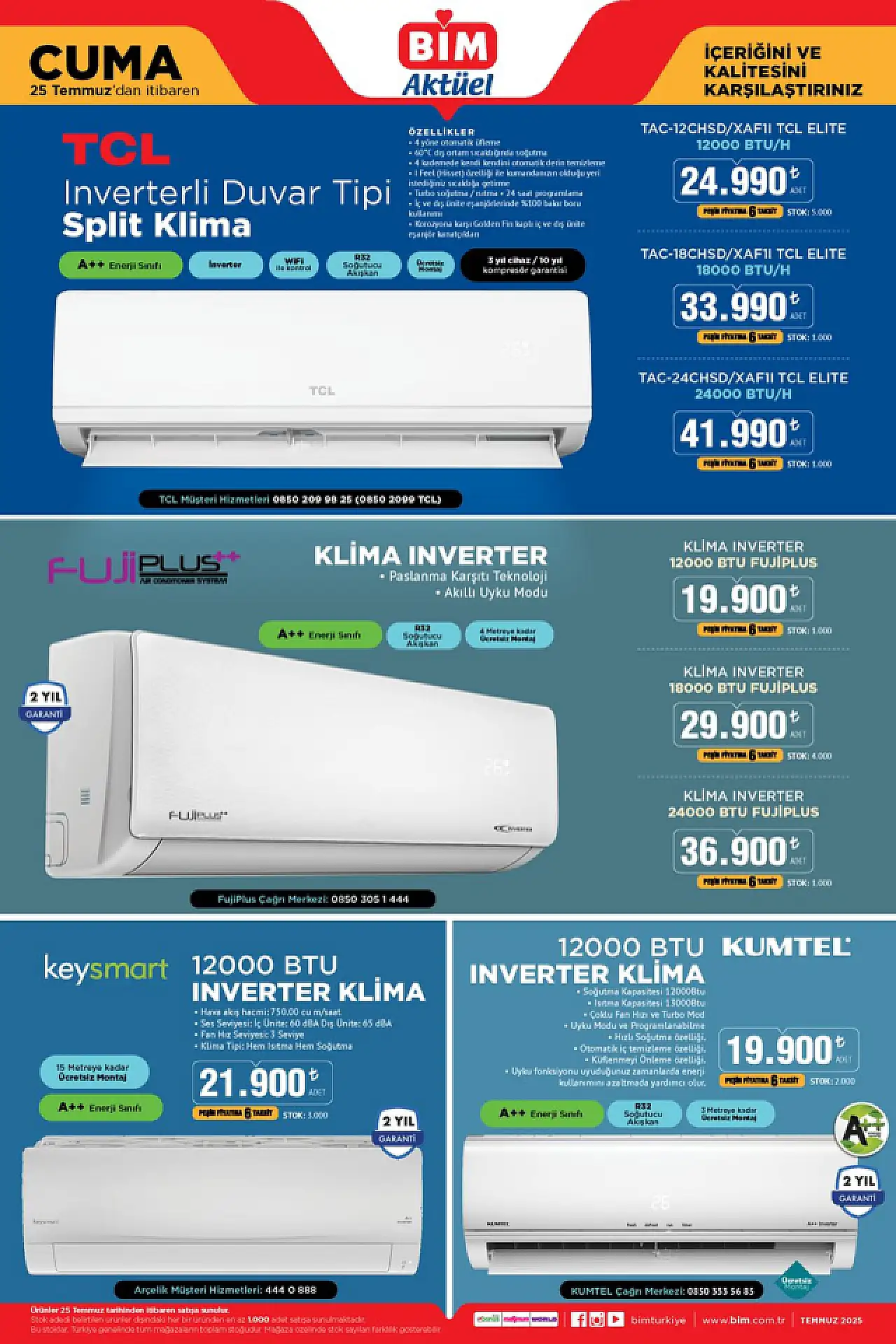BİM 25 Temmuz Cuma aktüel kataloğunda bu hafta hangi ürünler satışa çıkacak? BİM'e hangi indirimli ürünler gelecek? BİM 25 Temmuz Aktüel Ürünler