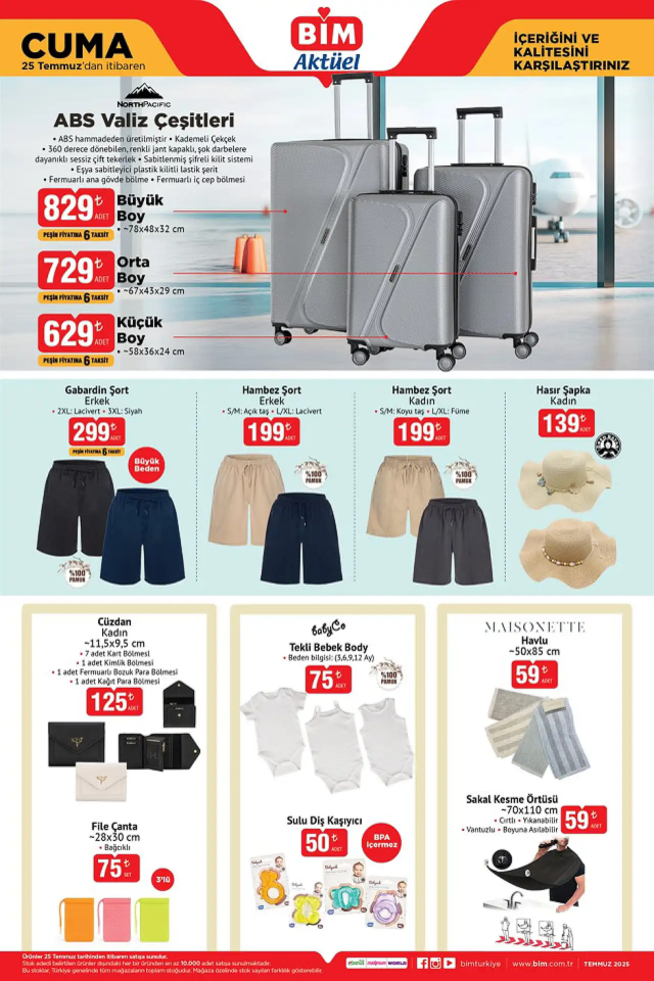 BİM 25 Temmuz Cuma aktüel kataloğunda bu hafta hangi ürünler satışa çıkacak? BİM'e hangi indirimli ürünler gelecek? BİM 25 Temmuz Aktüel Ürünler