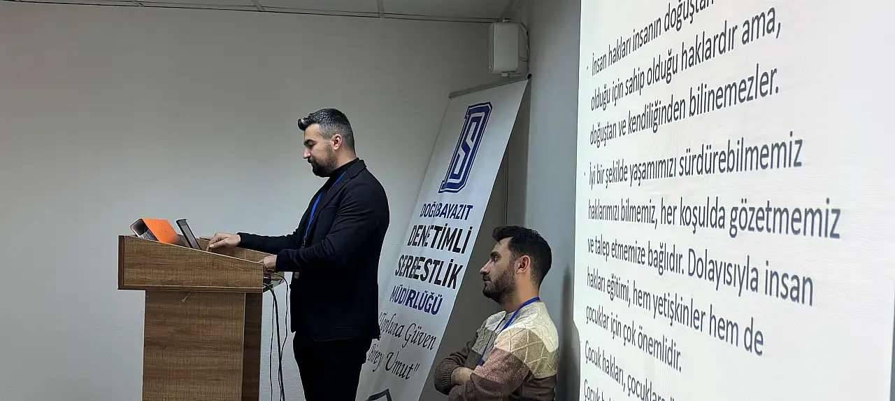 Doğubayazıt'ta yükümlülere çocuk hakları konusunda seminer verildi