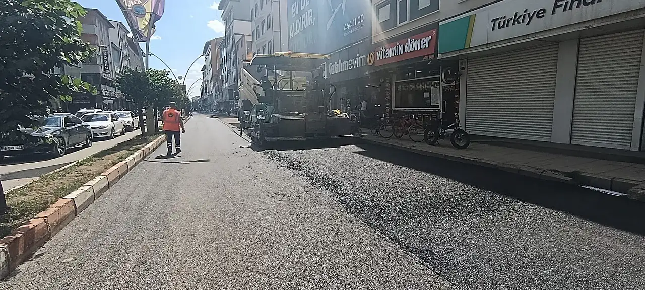 Kağızman Caddesi'nde yol yapımı başladı
