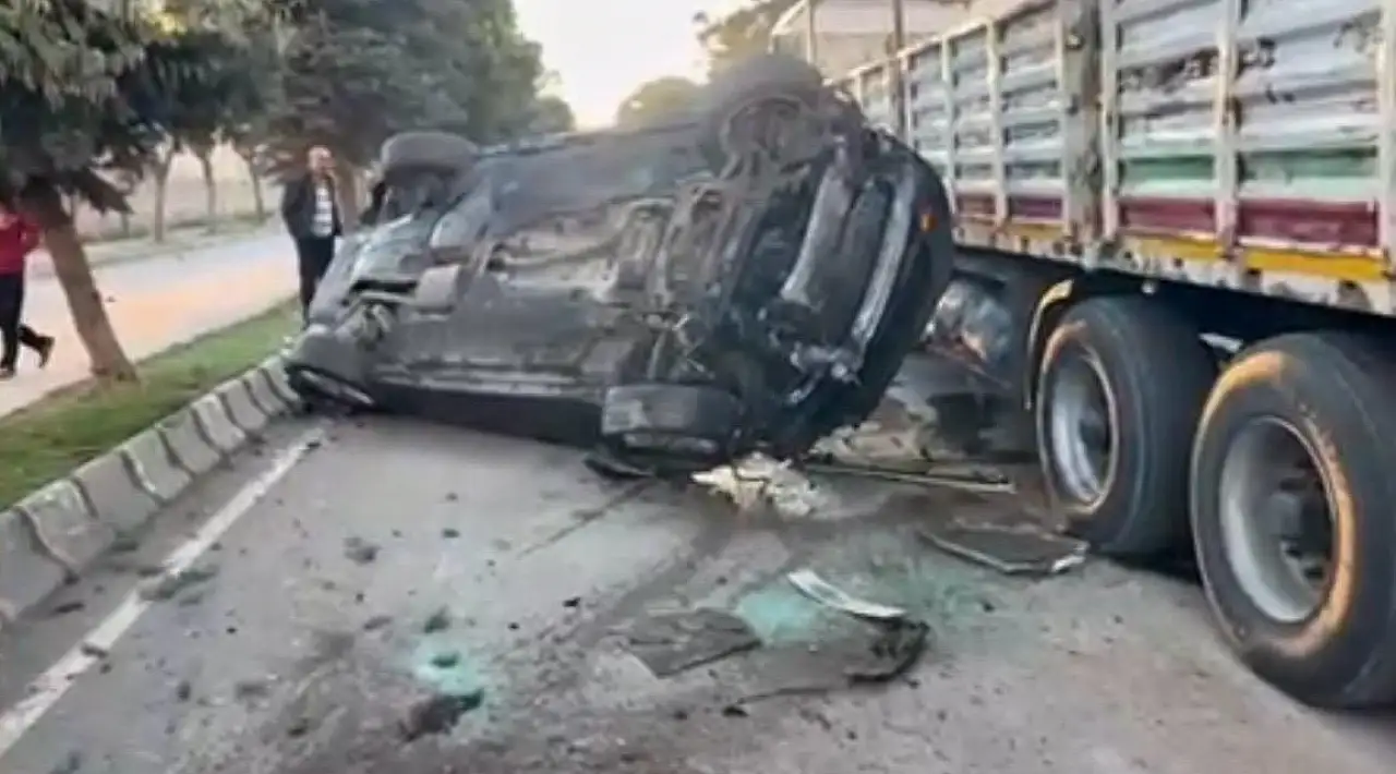 Patnos'ta hız kazaya neden oldu, araç takla attı: Yaralılar var