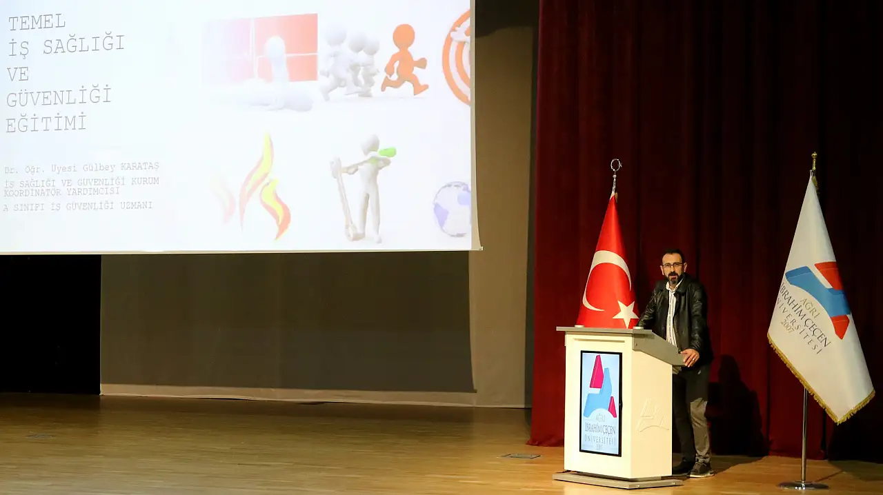 Ağrı'da üniversite öğrencilerine iş sağlığı bilinci kazandırılıyor