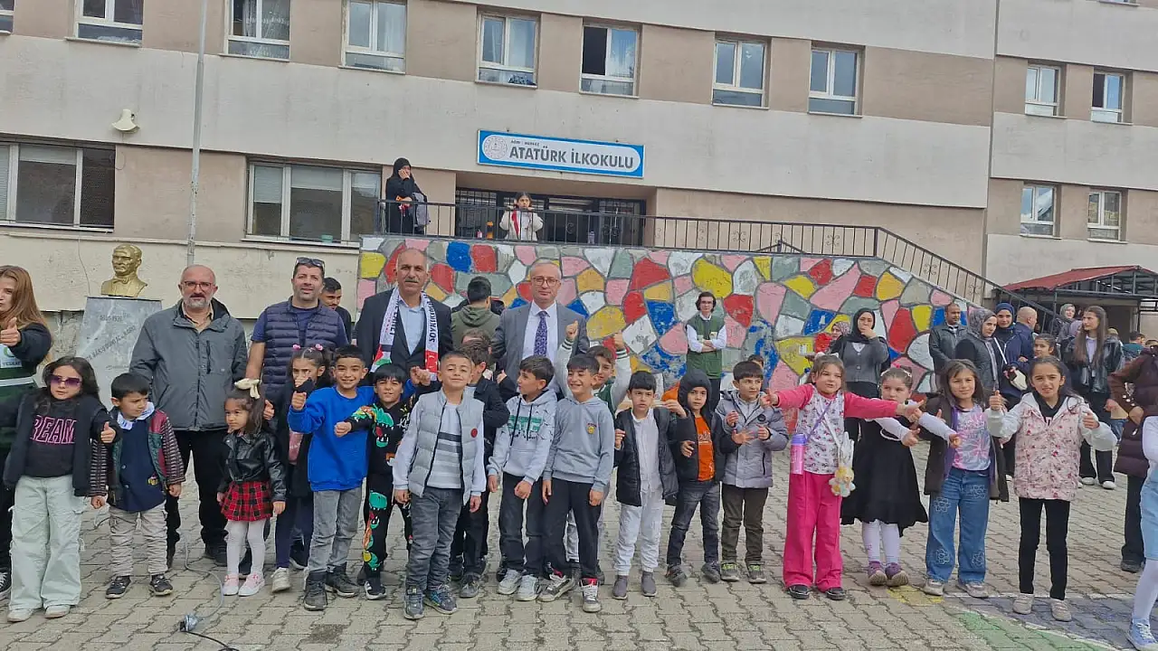 Atatürk İlkokulu'ndan Gazze'ye dayanışma eli