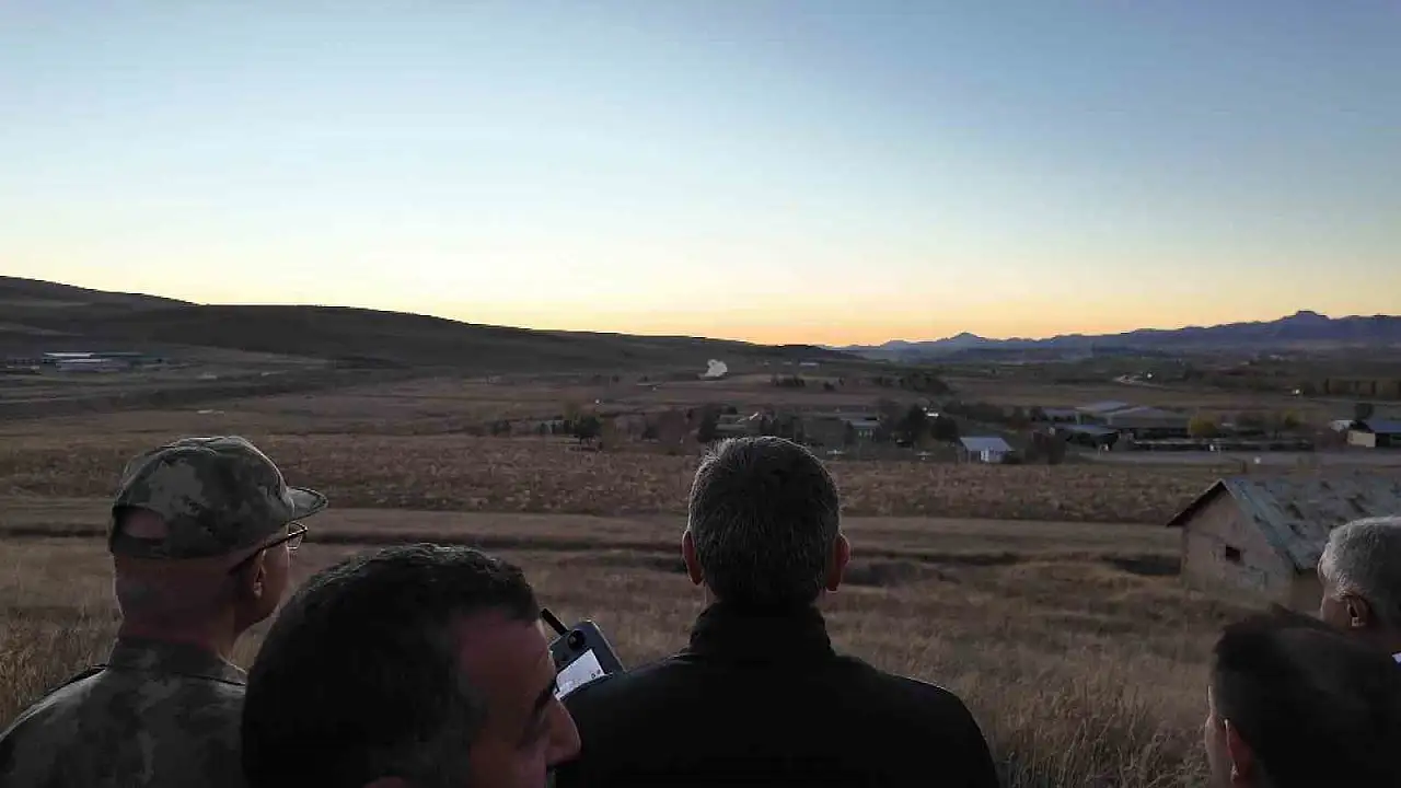 Erzurum'da OSB'de top mermisi imhası için Vali Çiftçi incelemelerde bulundu