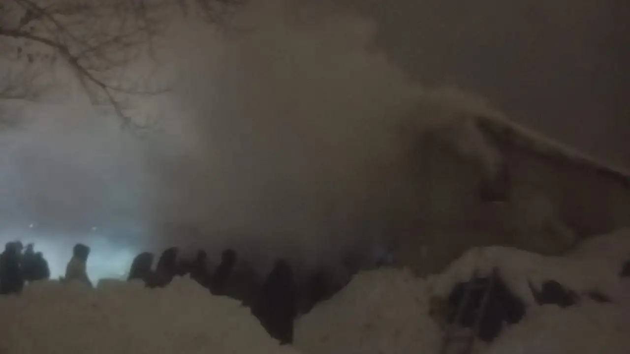 Çukurçayır Köyü'nde gece yarısı yangın paniği