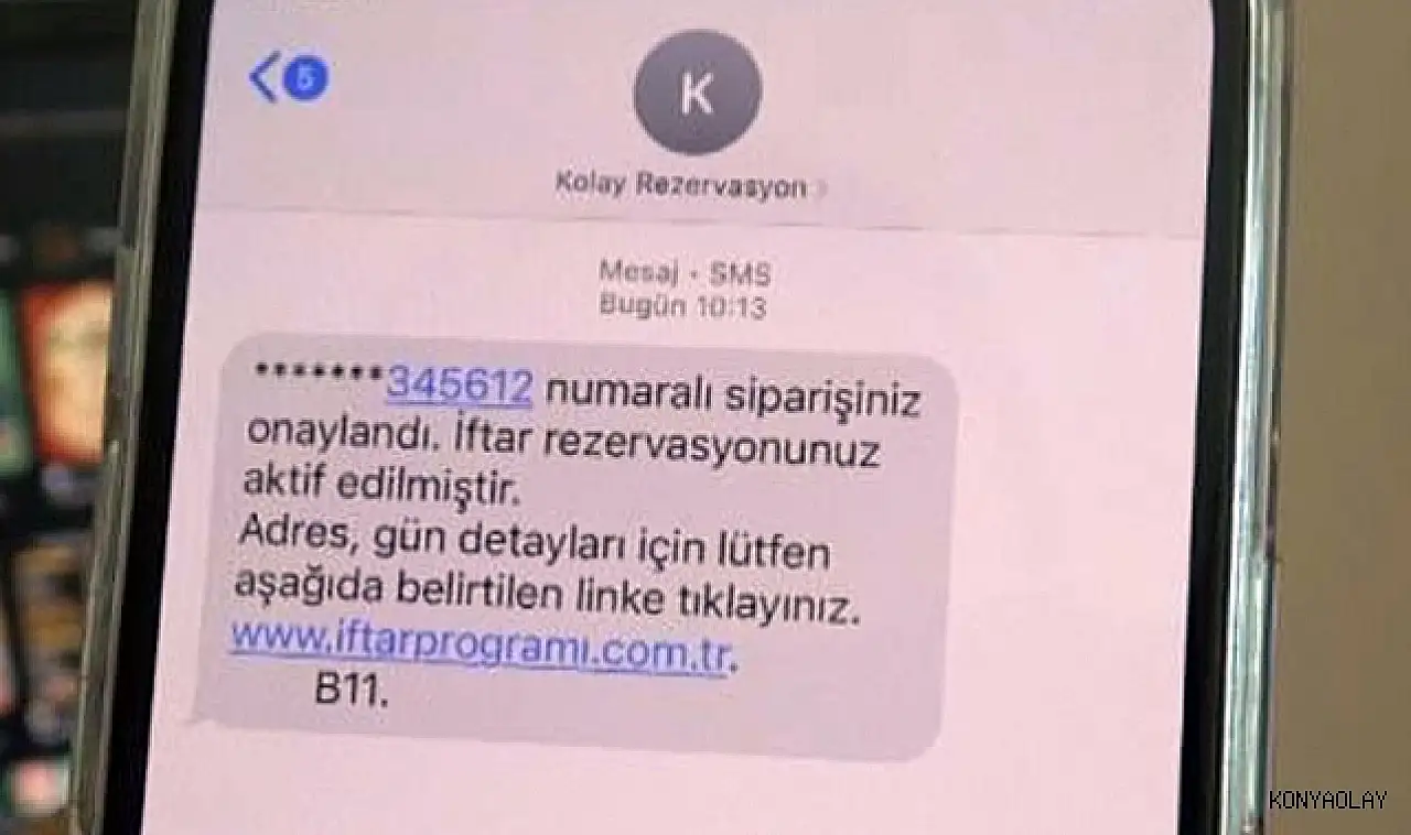 'İftar rezervasyonunuz aktif edilmiştir' Mesajı Nedir, Kimden Geldi? Gerçek mi, Dolandırıcı mı?