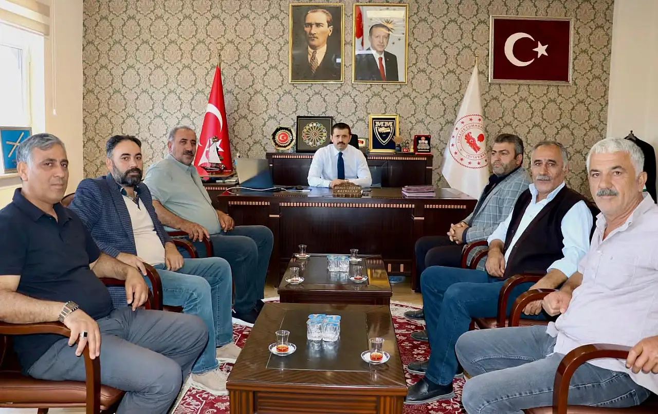 Kaymakam Coşkun Yeni Parti Tutak teşkilatını kabul etti