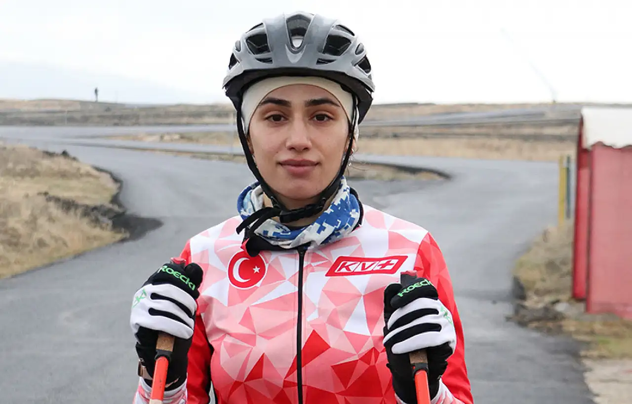 TOHM sporcuları, olimpiyatlar için tekerlekli kayakta zorlu antrenmanlarla hazırlanıyor