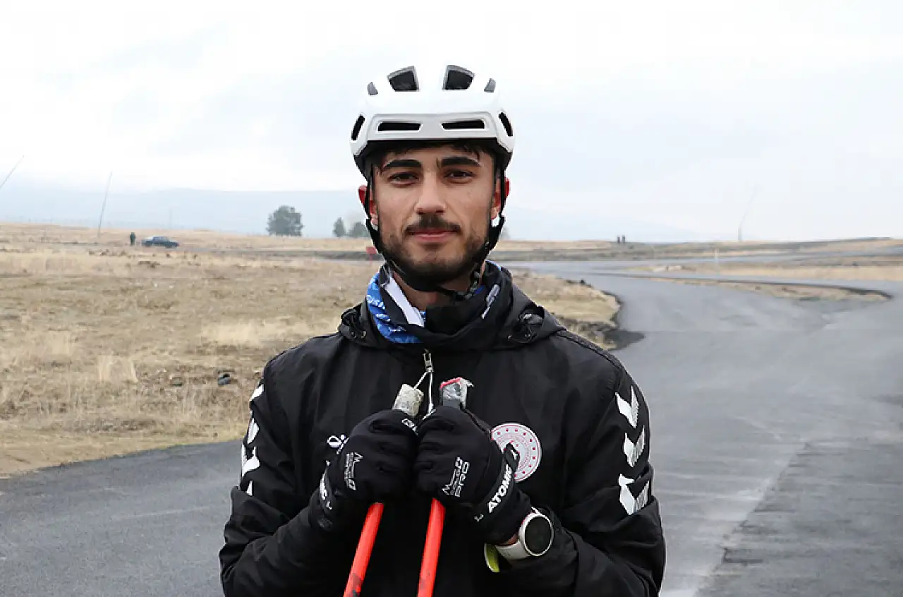 TOHM sporcuları, olimpiyatlar için tekerlekli kayakta zorlu antrenmanlarla hazırlanıyor