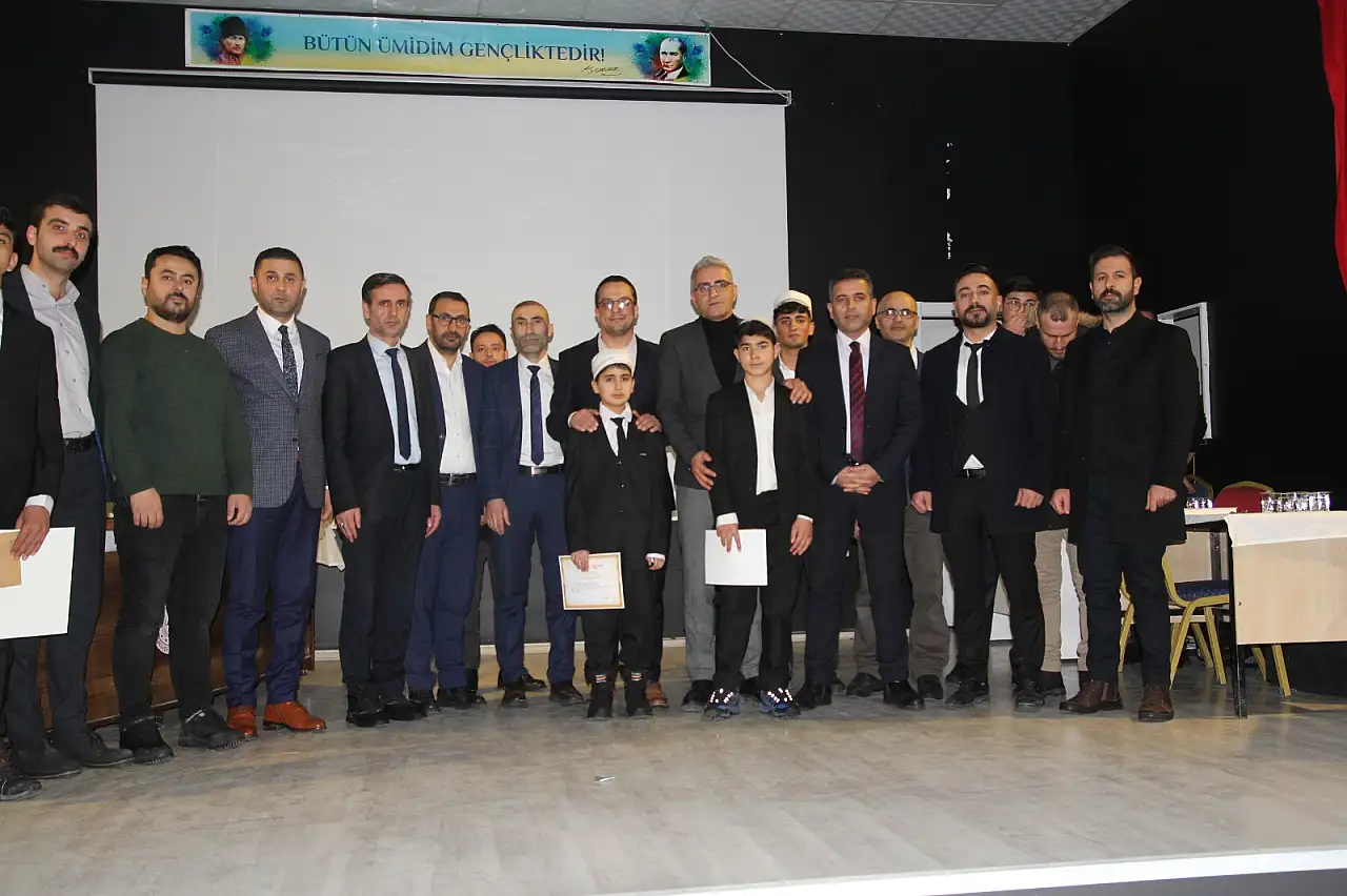 Doğubayazıt'ta hafızlık yarışmasında dereceler belli oldu