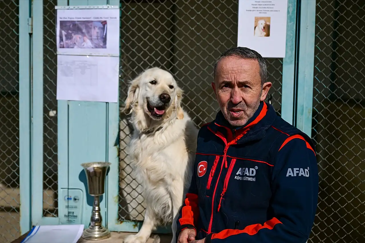 Van'da arama kurtarma kahramanı 'Poyraz' emekliliğini AFAD yerleşkesinde geçirecek