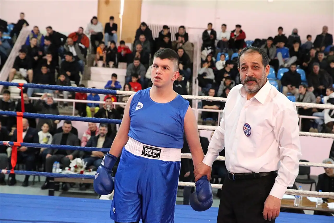 Erzurum'da Williams sendromlu Mehmet Onur'un hayali ringde gerçek oldu