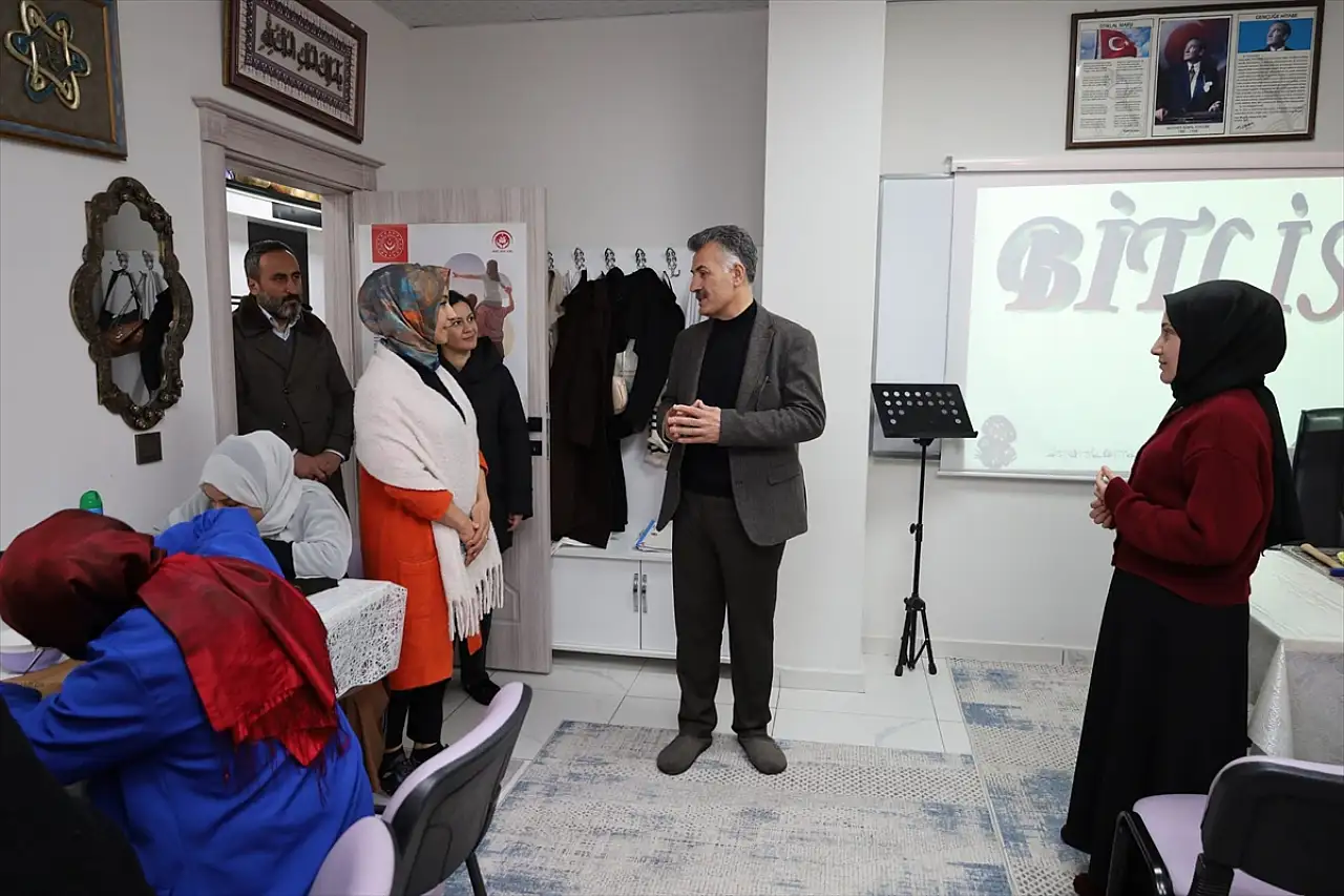 Güroymak Belediye Başkanı Mutlu'dan ADEM ve Kadın Kooperatifine ziyaret