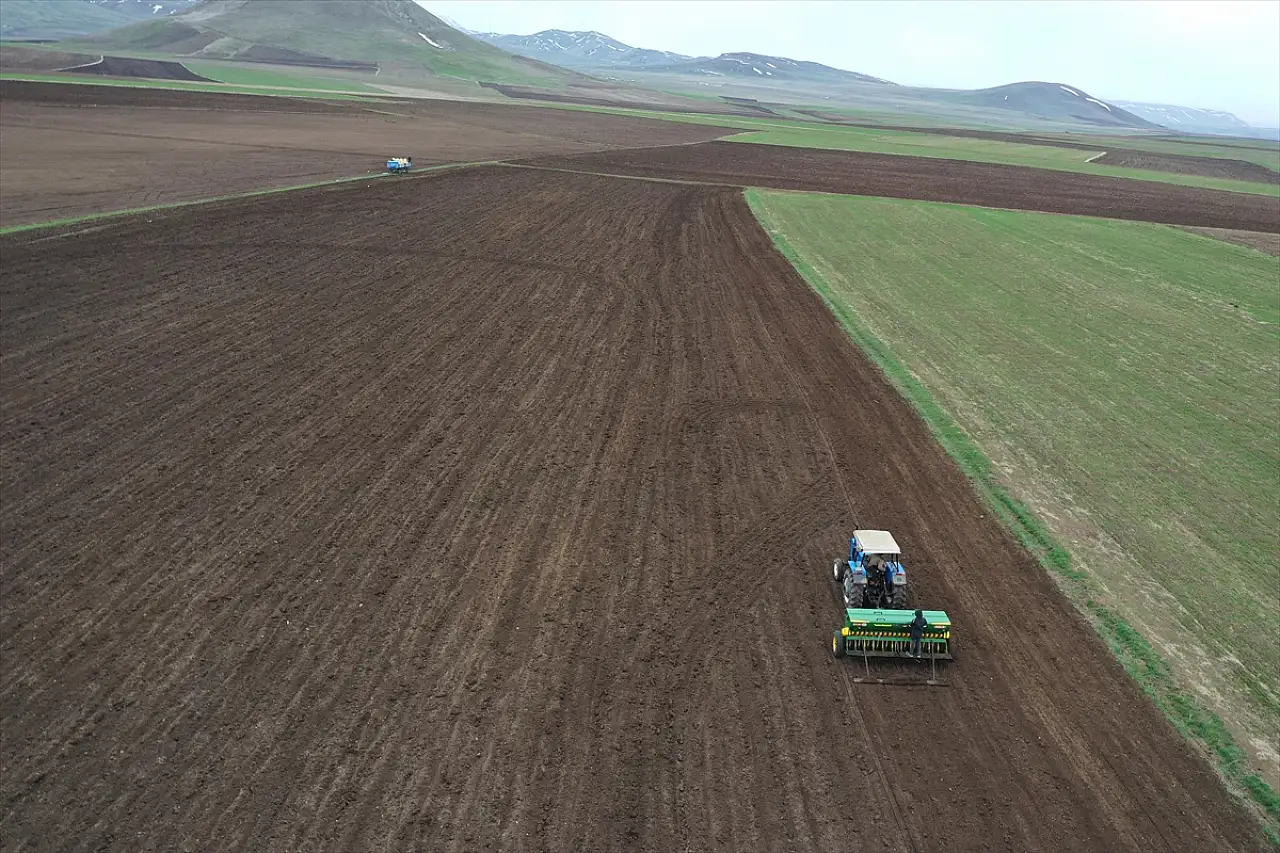 Ağrı'da çiftçilerin sabırlı bekleyişi sona erdi